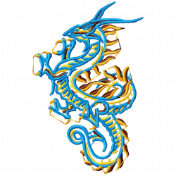 Dragoes Embroidery Design 9